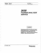 Tektronix 2630 Service Manual