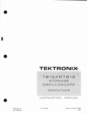 Tektronix 7613 Instruction Manual