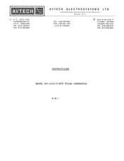 Avtech AV-1010-C-BCT Instructions Manual