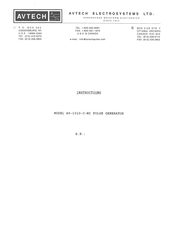 Avtech AV-1010-C-MI Instructions Manual