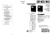 Sony SRF-M43 Service Manual