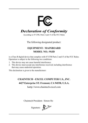 CHAINTECH CT-9SJD0 Manual
