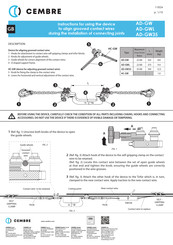 Cembre AD-GW35 Instructions For Using Manual