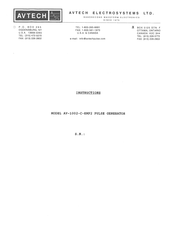 Avtech AV-1002-C-KMP2 Instructions Manual