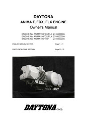 Daytona ANIMA 150FLX Owner's Manual