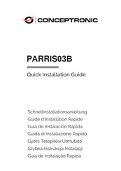 Conceptronic PARRIS03B Quick Installation Manual