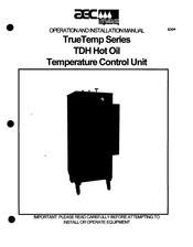AEC TrueTemp Series Operation And Installation Manual