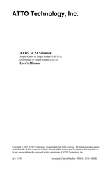ATTO Technology SCSI Sidekick User Manual