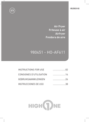 Electro Depot HIGH ONE CL-AF611 Instructions For Use Manual