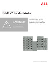 ABB ReliaMod RMM FE8RCLL Installation And Maintenance Instructions Manual