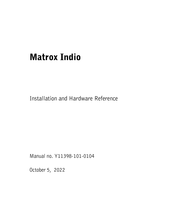 Matrox Indio Installation And Hardware Reference