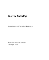 Matrox GatorEye GE1200C Installation And Technical Reference
