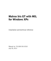 Matrox Iris GT1900 Manual