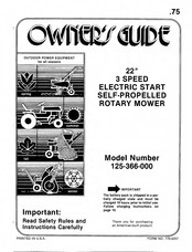 MTD 125-366-000 Owner's Manual
