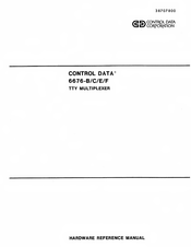 Control Data Corporation 6676-B Manual
