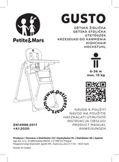 Petite & Mars F171710 Product Manual