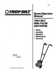 Troy-Bilt 12157 Owner's/Operator's Manual