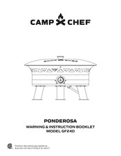 Camp Chef PONDEROSA GF24D Warning & Instruction Booklet