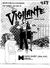Data East Vigilante Upright Service & Installation Manual