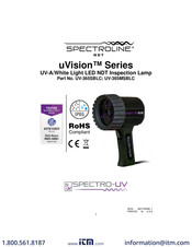 Spectro-UV SPECTROLINE uVision UV-365SBLC/20/F Manual