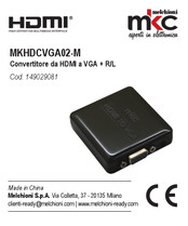 Melchioni mkc MKHDCVGA02-M Manual