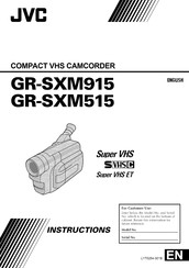 JVC GR-SXM915 Instructions Manual