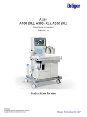 Dräger Atlan A350 Instructions For Use Manual