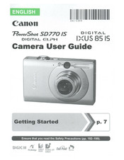Canon DIGITAL IXUS 851S User Manual