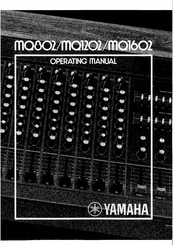 Yamaha MQ802 Operating Manual
