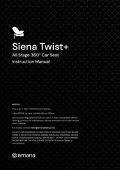 Amana Siena Twist+ Instruction Manual
