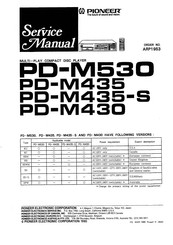 Pioneer PD-M350 Service Manual