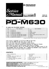 Pioneer PD-M630 Service Manual
