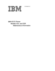 IBM 4975 02R Maintenance Information