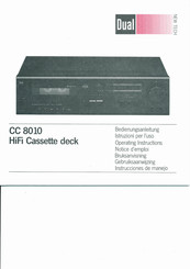 Dual CC 8010 Operating Instructions Manual