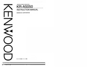 Kenwood KR-A5050 Instruction Manual