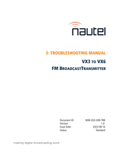 Nautel VX6 Troubleshooting Manual