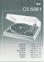 Dual CS 506-1 Manual