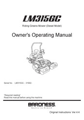 Baroness LM315GC Owner's Operating Manual