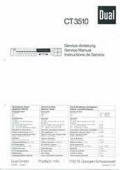 Dual CT 3510 Service Manual