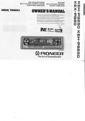 Pioneer SUPER TUNER IV KEX-P820 Owner's Manual