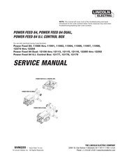 Lincoln Electric POWER FEED 84 SINGLE Service Manual
