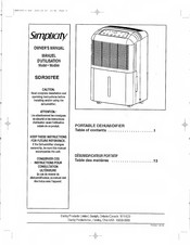 Danby Simplcity SDR307EE Owner's Manual