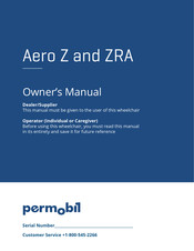 Permobil TiLite ZRA Owner's Manual