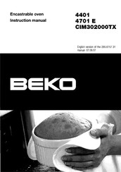 Beko 4701 E Instruction Manual
