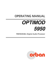Orban OPTIMOD 5950 Operating Manual