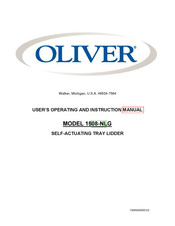 Oliver 1508-NLG User's Operating And Instruction Manual