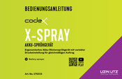 Uzin Utz codex X-SPRAY 175315 Instruction Manual