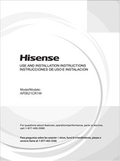 Hisense AP0621CR1W Use And Installation Instructions
