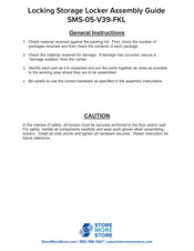 STOREMORESTORE SMS-05-V39-FKL Assembly Manual