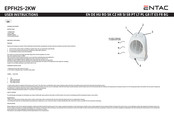ENTAC EPFH2S-2KW User Instructions